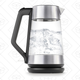 OXO On Cordless Glass Electric Kettle, Stainless Steel | $64 | Amazon